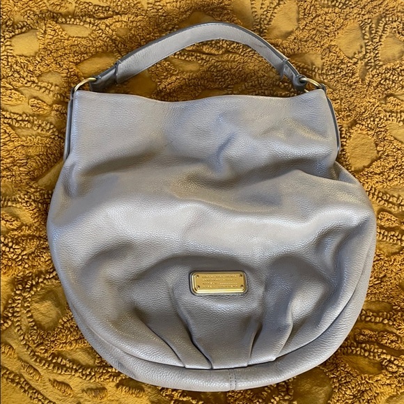 Marc by Marc Jacobs Light Grey Leather Hobo Bag - Picture 1 of 4